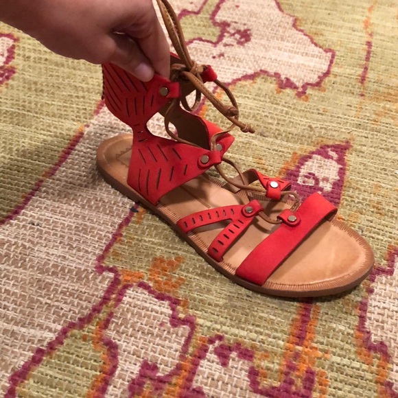 Red dolce vita sandals - Picture 4 of 5